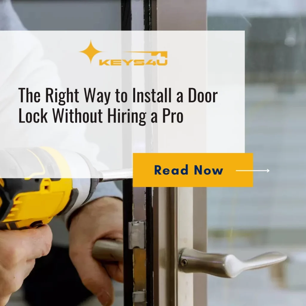 The Right Way to Install a Door Lock Without Hiring a Pro