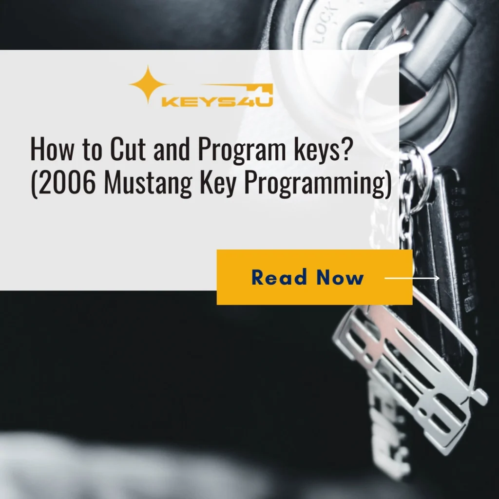 How to Cut and Program keys (2006 Mustang Key Programming)