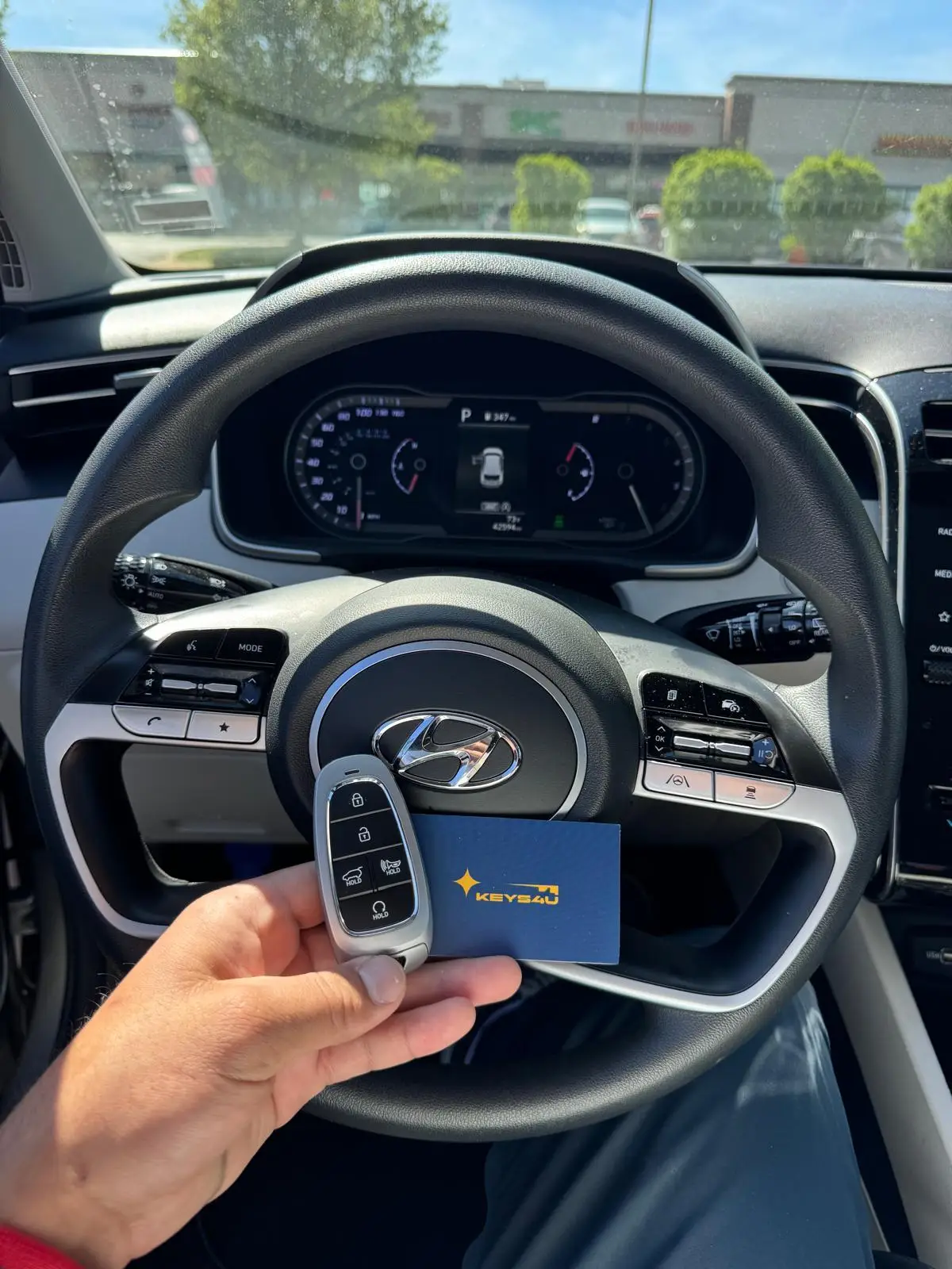 Hyundai Tucson 2024 car key replacement by Keys4U Locksmith